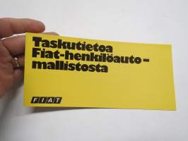 Fiat - Taskutietoa Fiat-autoista -myyntiesite / brochure