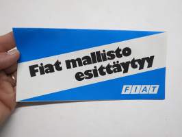 Fiat - Fiat mallisto esittäytyy -myyntiesite / brochure