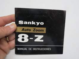 Sankyo Auto Zoom 8-Z manual de Instrucciones kamera -käyttöohjekirja espanjaksi