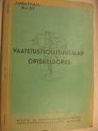 Vaatetusteollisuusalan opiskeluopas