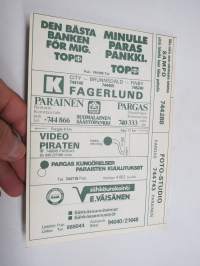 Parainen puhelinluettelo / Pargas telefonkatalog 1985