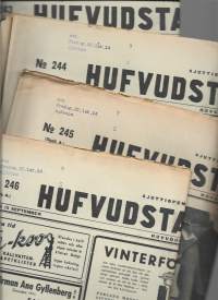 Huvudstadsbladet 10,11,12 ja 13 .9.  1939 yht 4 lehteä