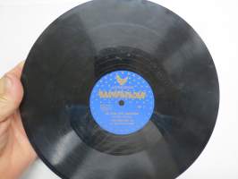 Fonogram Barnparaden Bp 3 - Jag heter Pippi Långstrump (solistina Viveca Serlachius) / Hej, vad vindarna tjuter -savikiekkoäänilevy / 78 rpm record
