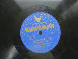 Fonogram Barnparaden Bp 3 - Jag heter Pippi Långstrump (solistina Viveca Serlachius) / Hej, vad vindarna tjuter -savikiekkoäänilevy / 78 rpm record