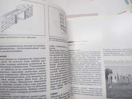 Talo ja Koti -kirjasarja osat 1-8, täydellinen sarja - yleistajuinen johdatus 1970-luvun pientalorakentamiseen (silloisine virheineen!), runsas kuvitus, mainoksia