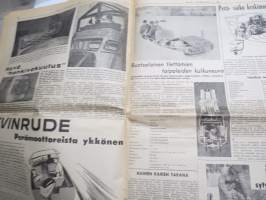 Koneviesti 1961 nr 8, ilmestynyt 5.4.1961, Kokosivun artikkelin Rauno Rintajouppi Vähäkyrö kone- ja autokaupan alkuvaiheet, Ferguson, Fiat 411 R, McCormick B-275...