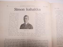 Suomen Vapaussota 1933 nr 3, Pommijääkärinä Pohjan perukoilla, Punaisten sotaneuvottelut Suomenlinnasta, K.A. Wegeiuksen Jääkärikirjat, Simon kahakka