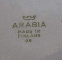 Courvoisier Cognac  mainos tuhkakuppi posliinia  Arabia  17x3 cm