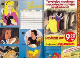 Aku Ankka 1994 N:o 33 (17.8.1994). Lukujärjestysliite Kaunotar. Valitse taas Miss Disney -kilpailu.