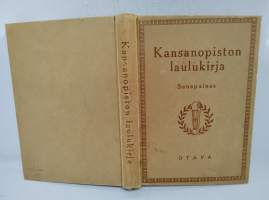 Kansanopiston laulukirja sanapainos