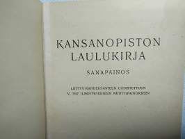 Kansanopiston laulukirja sanapainos