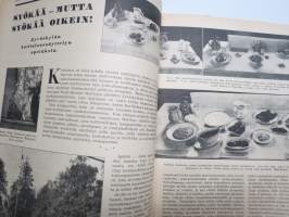 Kotiliesi 1936 nr 18, 15.9.1936 syyskuu II, Kansikuva Martta Wendelin, Syökää mutta syökää oikein, Maljakkokukat, Matkailumessuilla, Pihlajanmarja, ym.