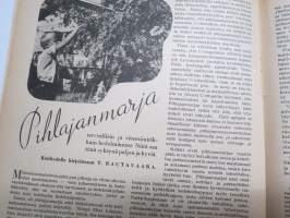 Kotiliesi 1936 nr 18, 15.9.1936 syyskuu II, Kansikuva Martta Wendelin, Syökää mutta syökää oikein, Maljakkokukat, Matkailumessuilla, Pihlajanmarja, ym.