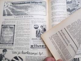 Kotiliesi 1936 nr 18, 15.9.1936 syyskuu II, Kansikuva Martta Wendelin, Syökää mutta syökää oikein, Maljakkokukat, Matkailumessuilla, Pihlajanmarja, ym.