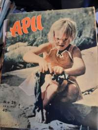 Apu 1957 nr 26 (29.6.1957) Atlantin jättiläisaarre, Kalevi Kilpi, 100 frangia olkaa hyvä
