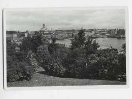 Helsinki  -  paikkakuntapostikortti postikortti paikkakuntakortti kulkenut 1938 loistoleima