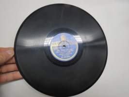 Odeon SA255 953, Zarah Leander - Jag står i regnet - Längtan -savikiekkoäänilevy / 78 rpm record