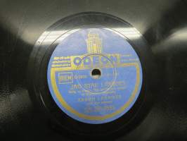 Odeon SA255 953, Zarah Leander - Jag står i regnet - Längtan -savikiekkoäänilevy / 78 rpm record