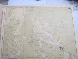 Pienoismerikartat - Turun saaristo - Åbo skärgård sjökort i miniatyrformat -merikorttikirja / sjökort / chart