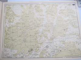 Pienoismerikartat - Turun saaristo - Åbo skärgård sjökort i miniatyrformat -merikorttikirja / sjökort / chart
