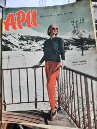 Apu 1958 nr 12 (22.3.1958) Robin Douglas-Home, kannessa Marita Alpeilla, maailman suurin sillilaivasto