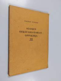 Suomen oikeushistorian oppikirja 3, Varallisuusoikeuden historia