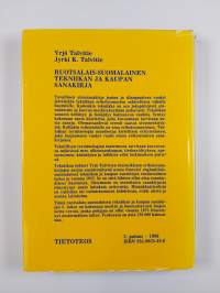 Ruotsalais-suomalainen tekniikan ja kaupan sanakirja = Svensk-finsk fackordbok