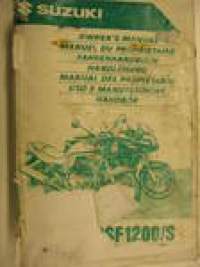 Suzuki GSF1200/S GSF600/S owner´s manual -käyttöohjekirja