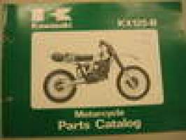 Kawasaki KX125-B ´82-83 parts catalogue varaosaluettelo