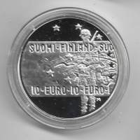 10 euro 2005 Tuntematon sotilas (proof)    Hopeaa / silver 25.5 g (925/1000) pilleri,kotelo ja sertifikaati