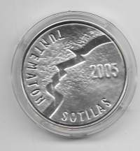 10 euro 2005 Tuntematon sotilas (proof)    Hopeaa / silver 25.5 g (925/1000) pilleri,kotelo ja sertifikaati