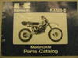 Kawasaki KX125-B ´82 parts catalog -varaosaluettelo