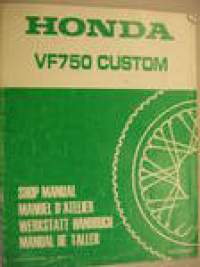 Honda VF750 Custom Shop manual supplement  lisäosa