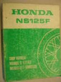 Honda NS125F Shop Manual korjaamokirja