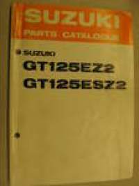 Suzuki GT125EZ2 GT125ESZ2 parts catalogue varaosaluettelo