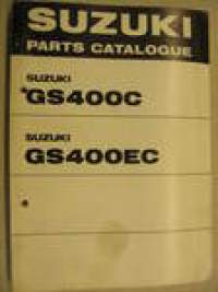 Suzuki GS400C GS400EC parts catalogue varaosaluettelo