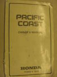 Honda Pasific Coast owner´s manual käyttöohjekirja