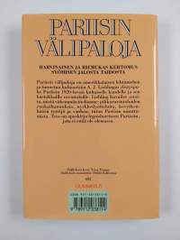 Pariisin välipaloja : Kaupunki makuelämyksinä