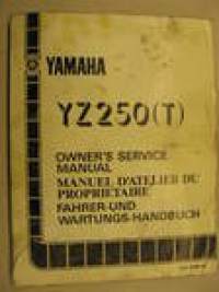 Yamaha YZ250(T) owner´s service manual huolto-ohjekirja