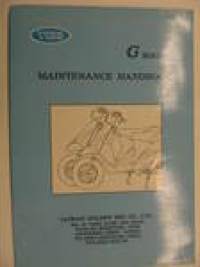 TGB G-series maintenance handbook huolto-ohjekirja