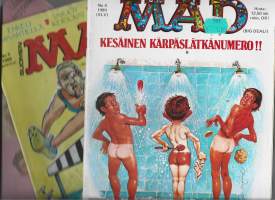 Suomen MAD  1987/5,1988/5 ja 1989/4 yht 3 lehteä