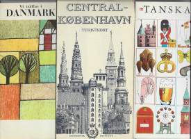 Tanska - matkailuesite 1960 l  3 kpl erä