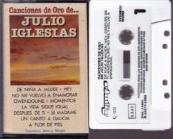 C-kasetti - Julio Iglesias - Canciones de Oro. C-932. Kultaiset laulut. Katso kappaleet kuvista/alta.