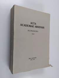 Acta acadeamiae aboensis humaniora 17