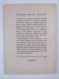 Ammatinvalinnan ohjauksen psykologiaa