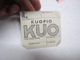 Finnair - Aero Oy - Kuopio - KUO - Baggage Strap Tag -matkalaukkumerkki