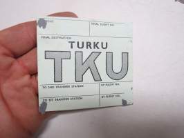 Finnair - Aero Oy - Turku - TKU - Baggage Strap Tag -matkalaukkumerkki