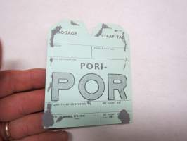Finnair - Aero Oy - Pori - POR - Baggage Strap Tag -matkalaukkumerkki
