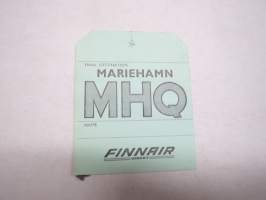 Finnair - Aero Oy - Mariehamn - MHQ - Baggage Strap Tag -matkalaukkumerkki