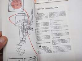 Mercury Merc - 6 - 8 - 9.9 - 9,9 Sailpower outboards perämoottori -käyttöohjekirja, englanninkielinen